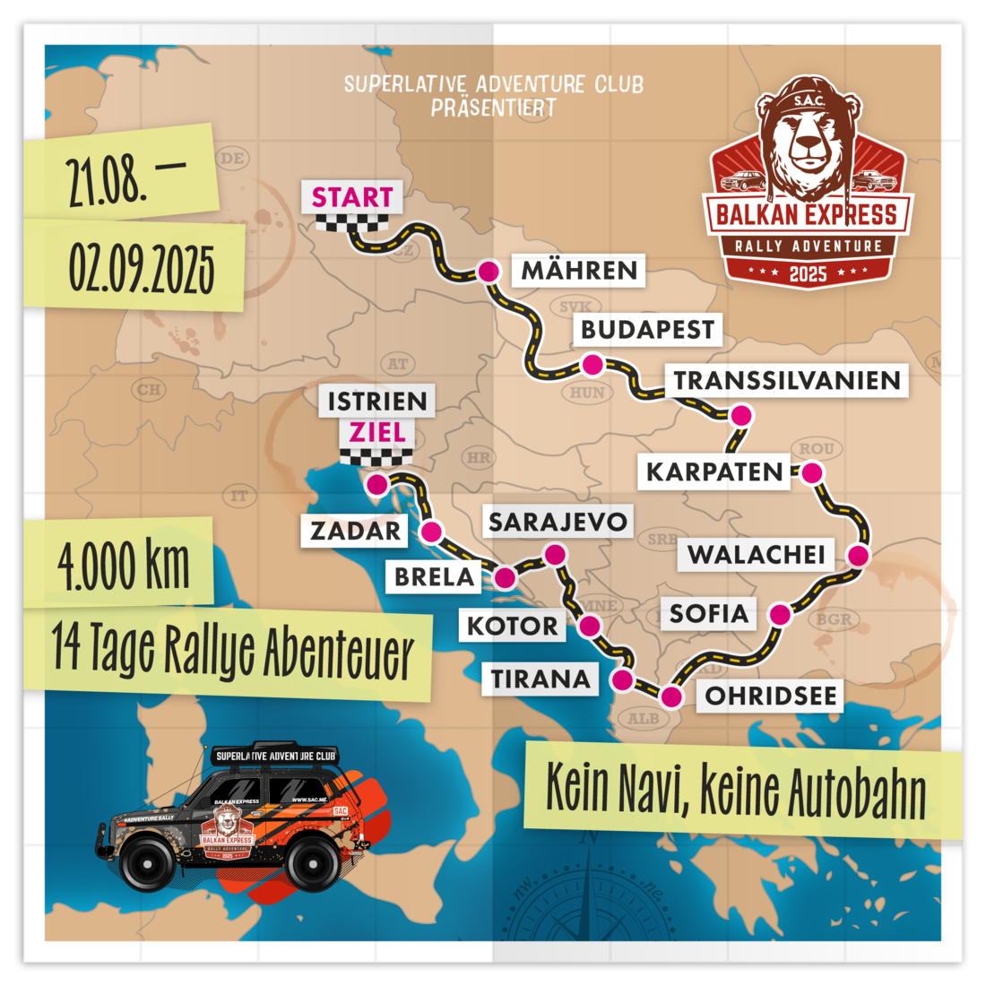 Balkan Express Route 2025